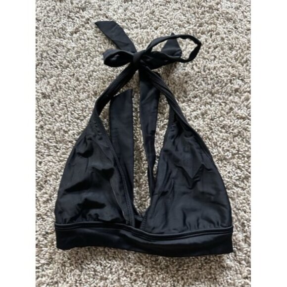 Catalina Other - Catalina Womens Black Swim Bikini Top Size Small Solid Tie Neck and back